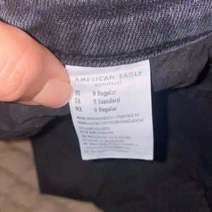 AMERICAN EAGLE NEW JEANS! Black, super stretch, SIZE 8.
